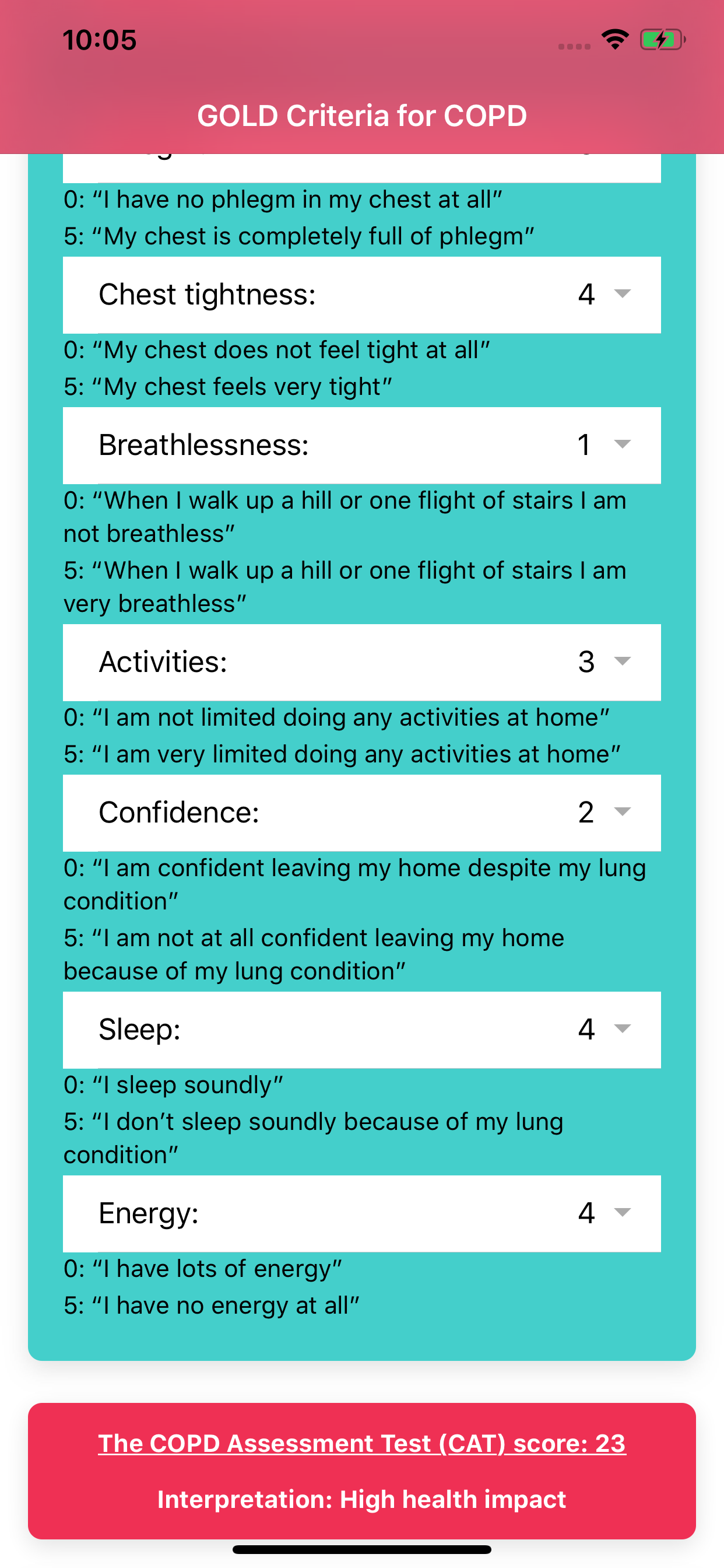 GOLD Criteria for COPD screenshot 4