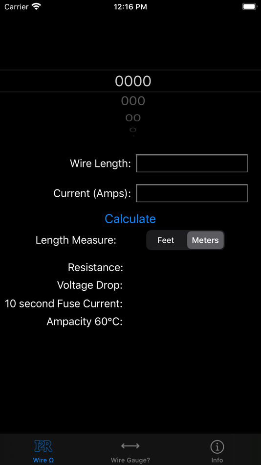 Wire Gauge Calculator (iOS) بواسطة: Paul Pollock Wire Gauge Calculator (iOS) بواسطة: Paul Pollock