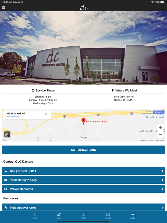CLC Dayton iPad screenshot 3 - Lifestyle app
