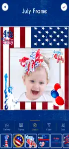 4th of July Photo Frames - USA screenshot #1 for iPhone