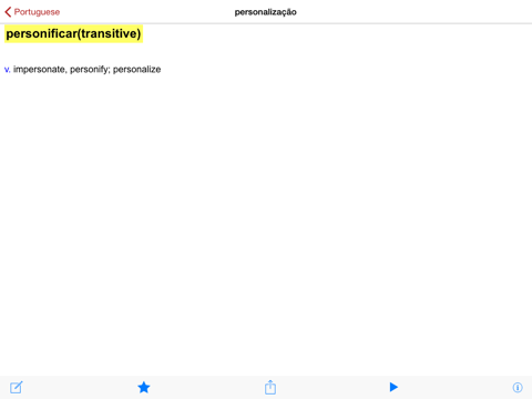 Dictionary English Portuguese - náhled