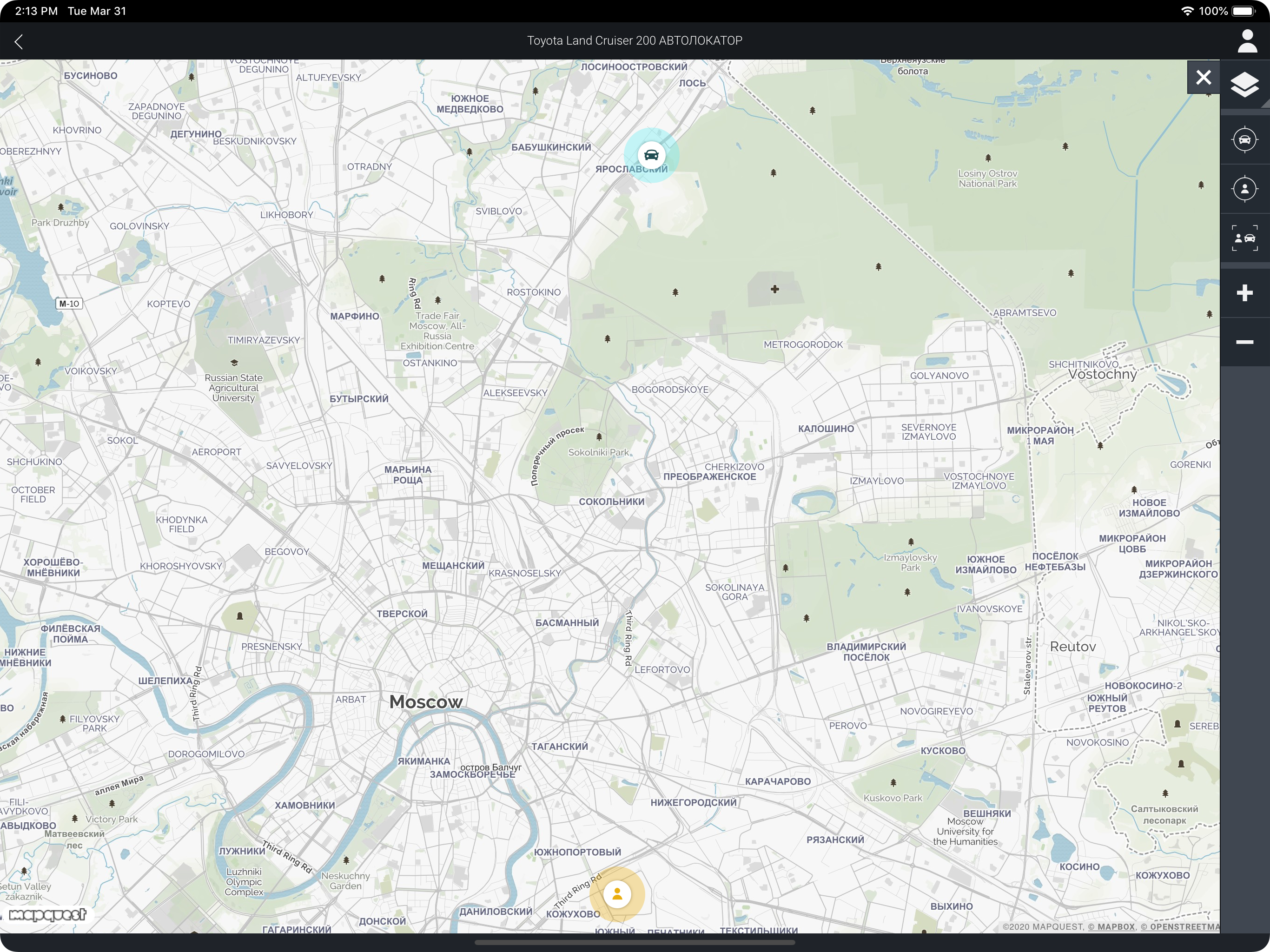 Autolocator mobile