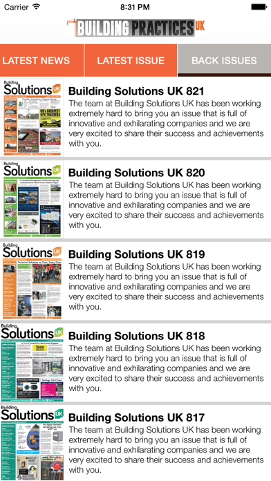 Building Practice UK Screenshot