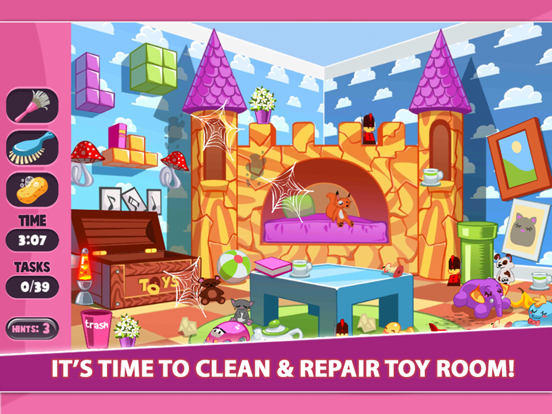 Doll House Cleaning Craft iPad screenshot