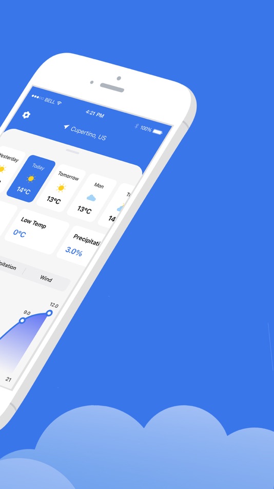 #3. Cloudy - Weather (iOS) 来自: Emin Emini