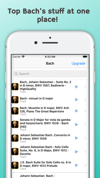 The Best of Bach - Music App Screenshot