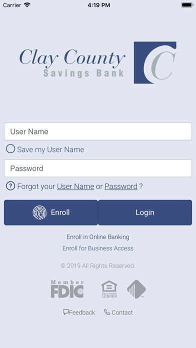 Clay County Savings Bank Screenshot