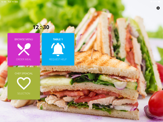 DineAir iPad screenshot 1 - Food & Drink app