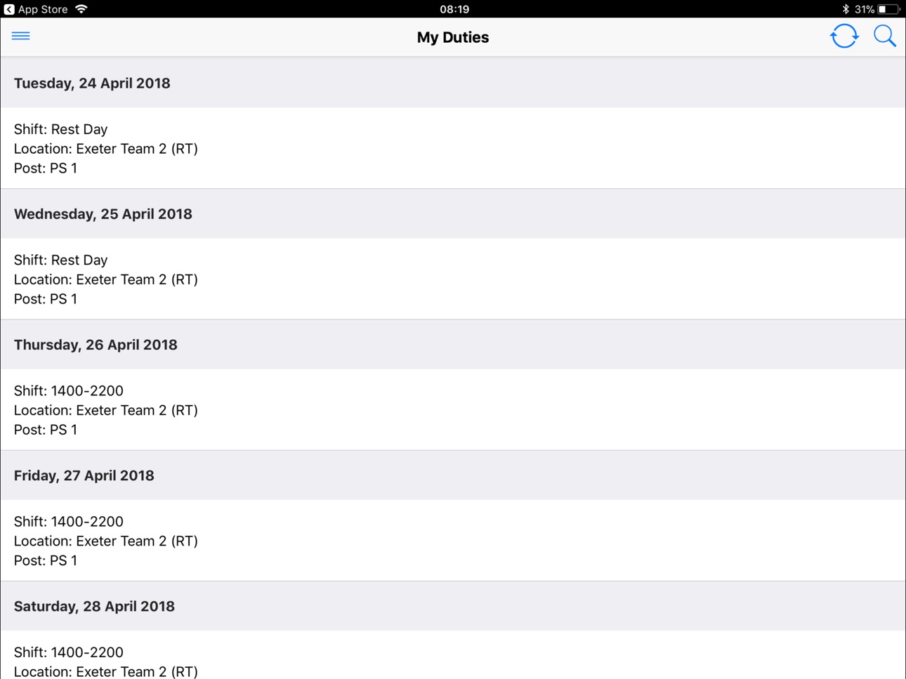 iPad screenshot