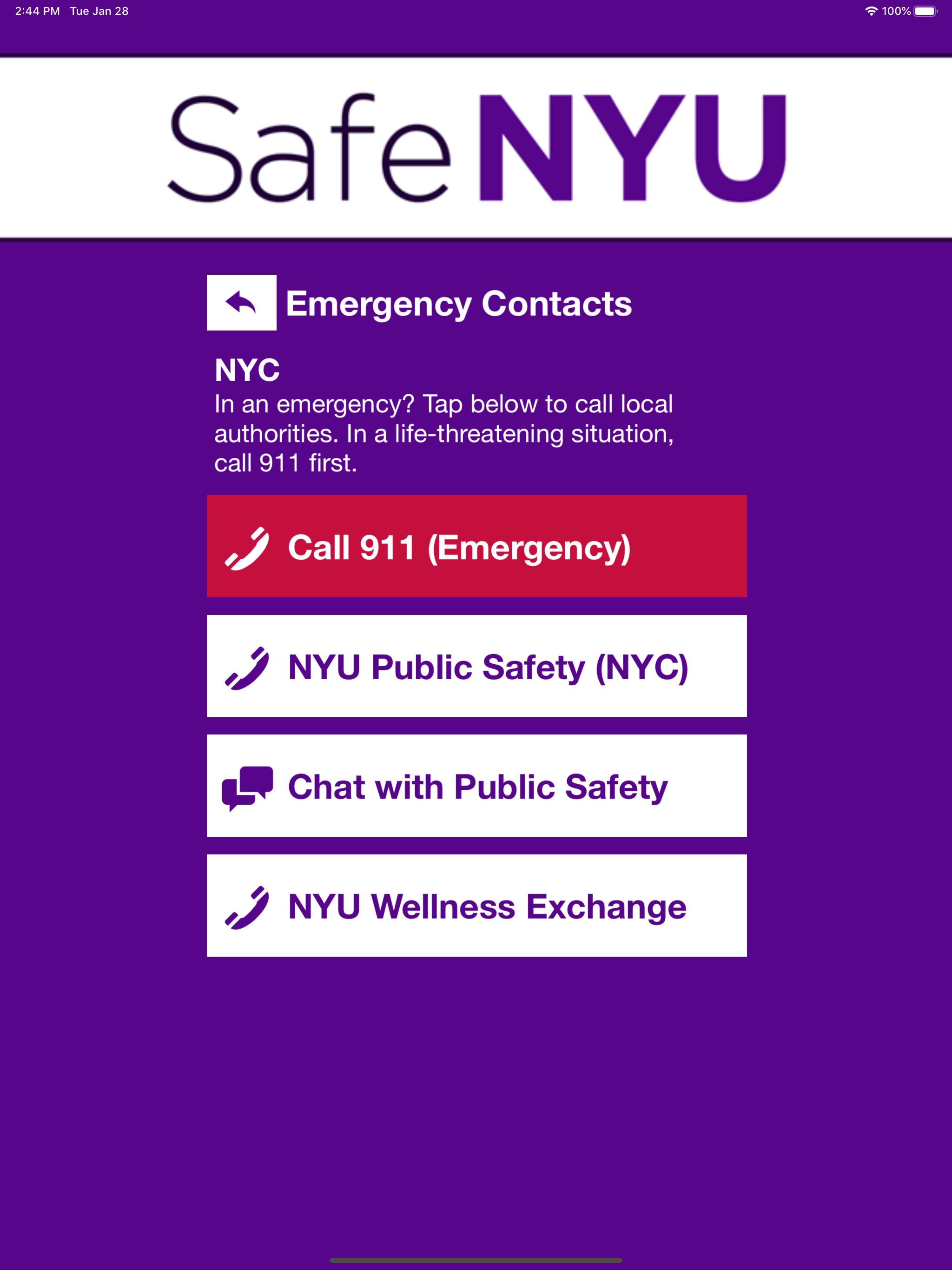 Safe NYU screenshot 11