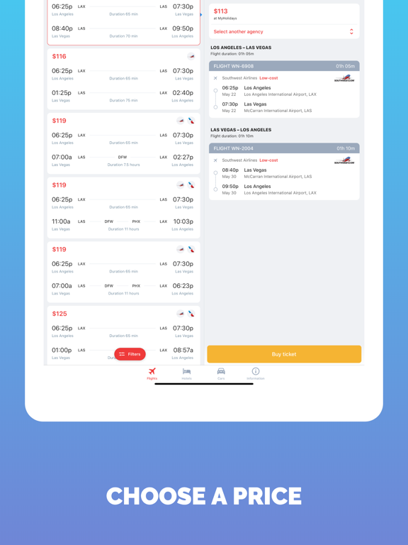 Screenshot #6 pour Vegas Flights: Airfare deals
