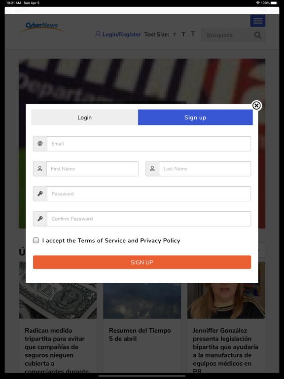 Cybernews iPad screenshot 5 - News app