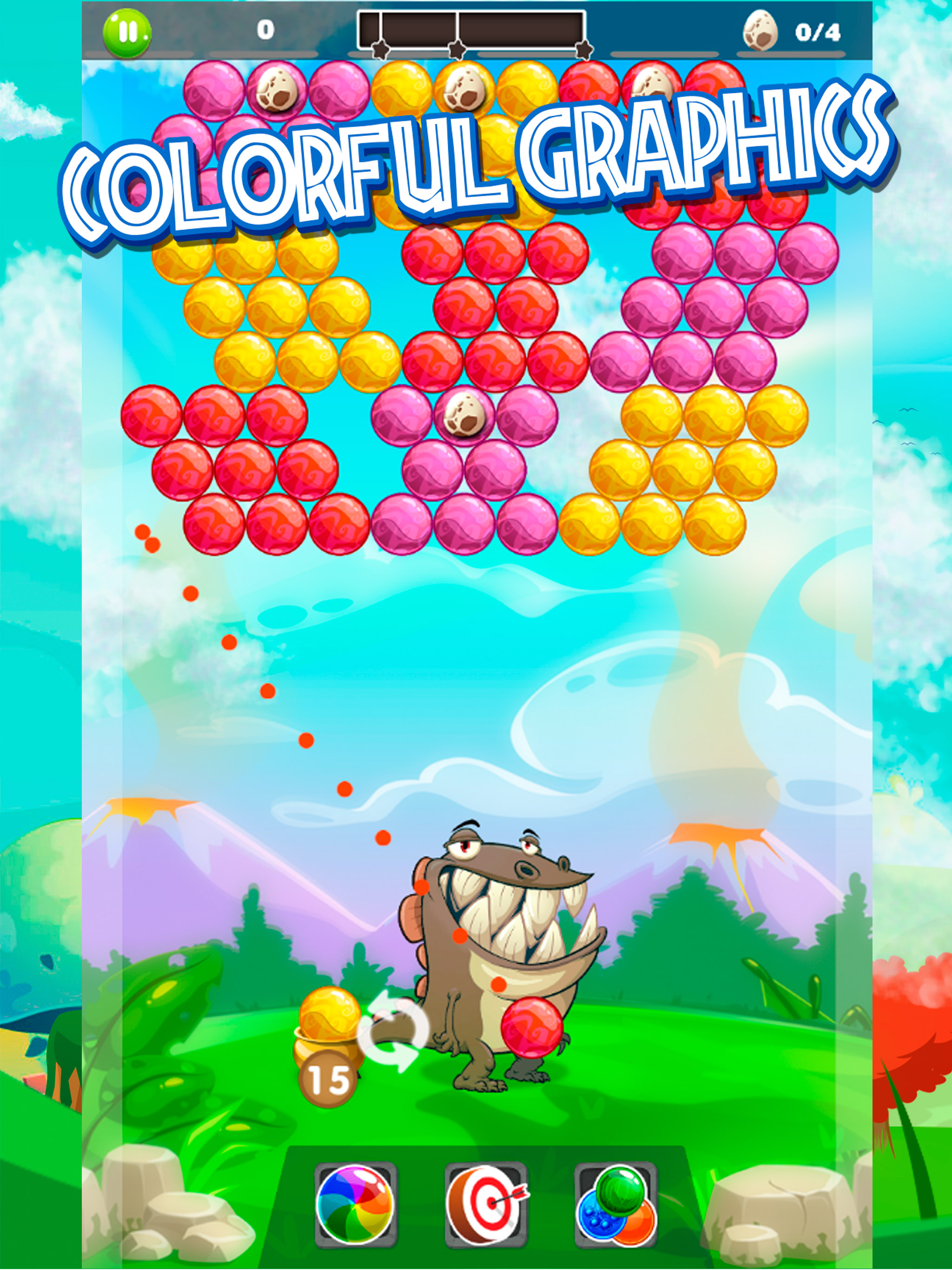 Dino Bubble: Ball Shooter