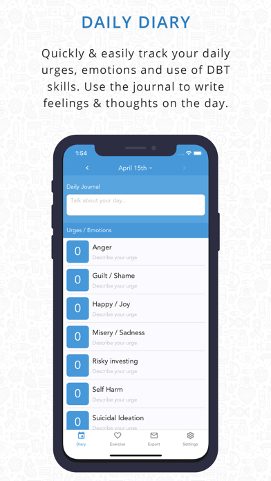 Screenshot #1 pour Daily DBT Diary