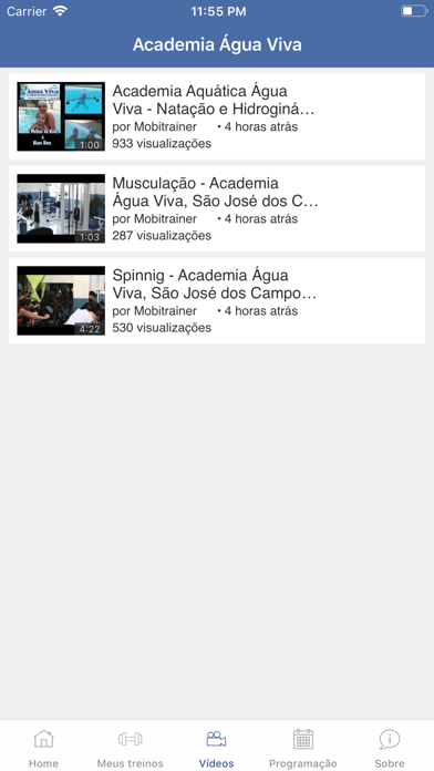 Academia Água Viva Screenshot