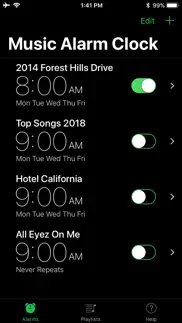 music alarm clock pro iphone screenshot 1