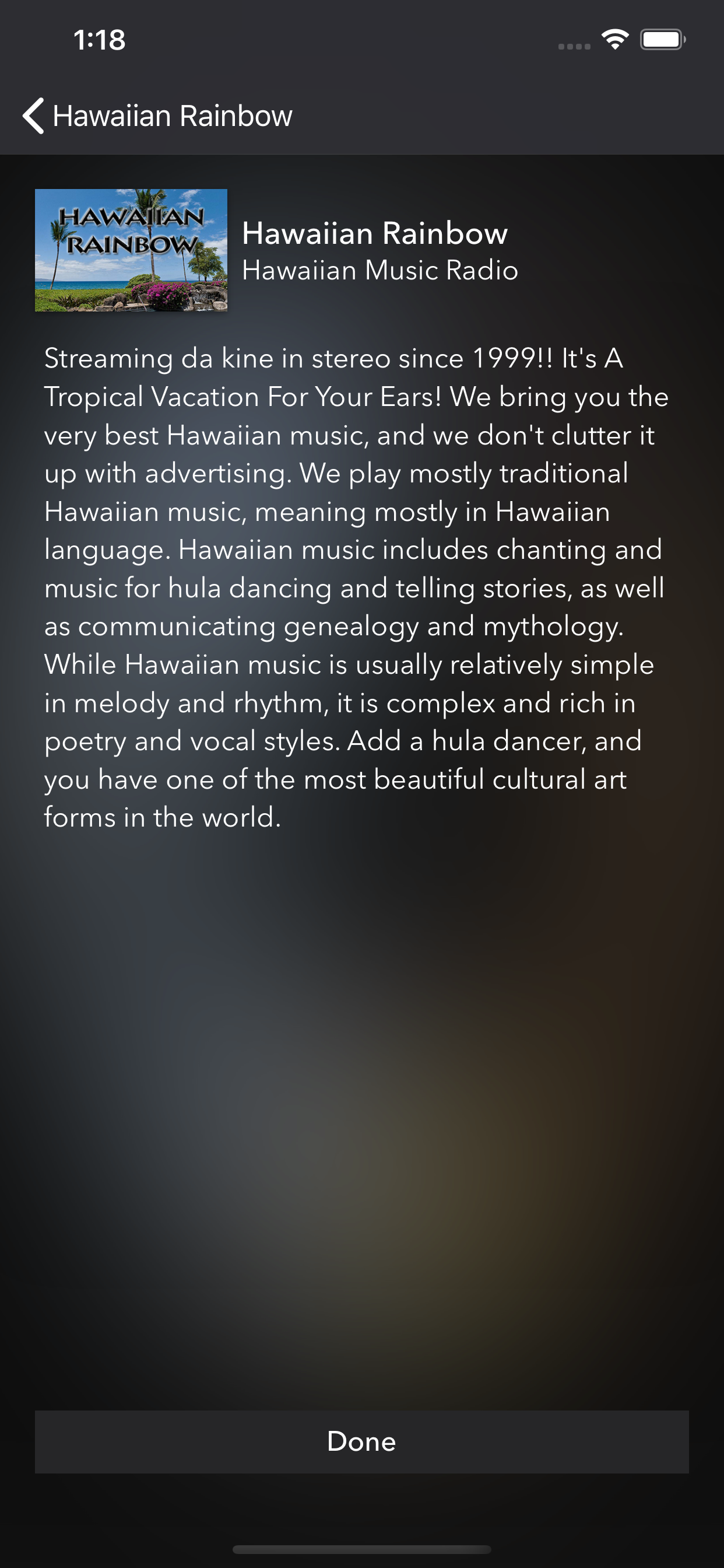 NEW Hawaiian Rainbow Radio