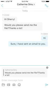 Cisco Jabber iphone bilder 3