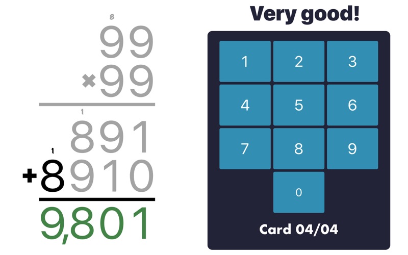 MathEdge Multiplication iPhone screenshot