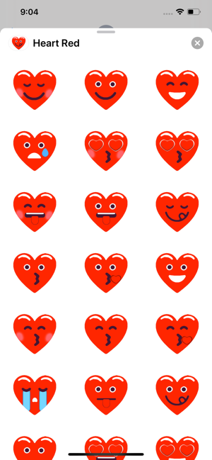 Heart Red Love Emojis Stickers(圖1)-速報App