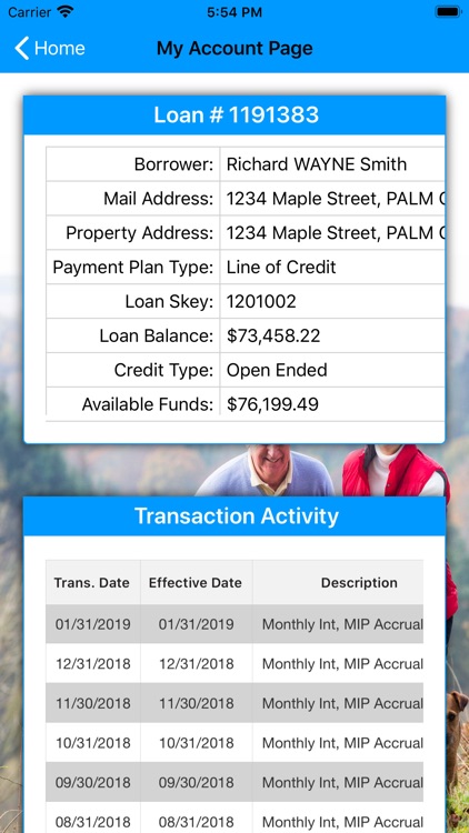 myReverseAccount Mobile App