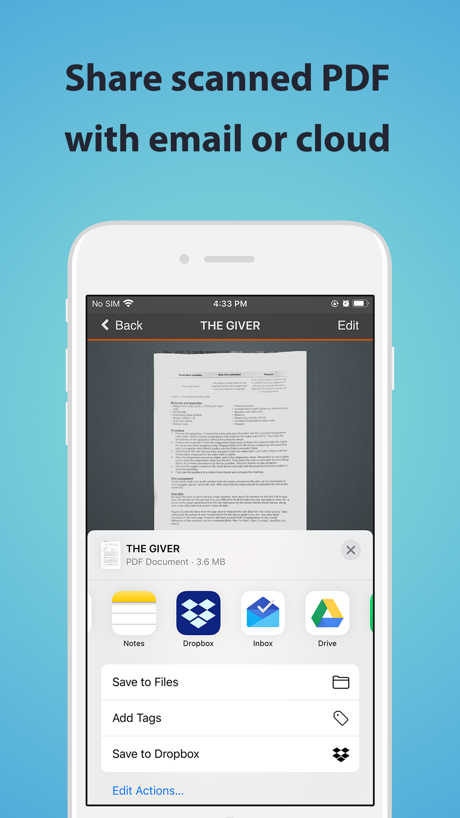 TopScanner : PDF Scanner App App Store screenshot 4