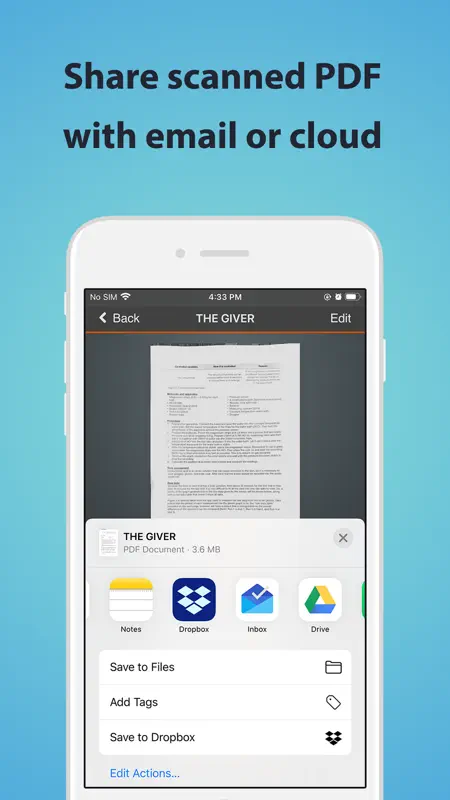 TopScanner : PDF Scanner App screenshot 4 of 5