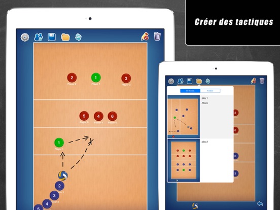 Screenshot #4 pour Planche Tactique: Volley