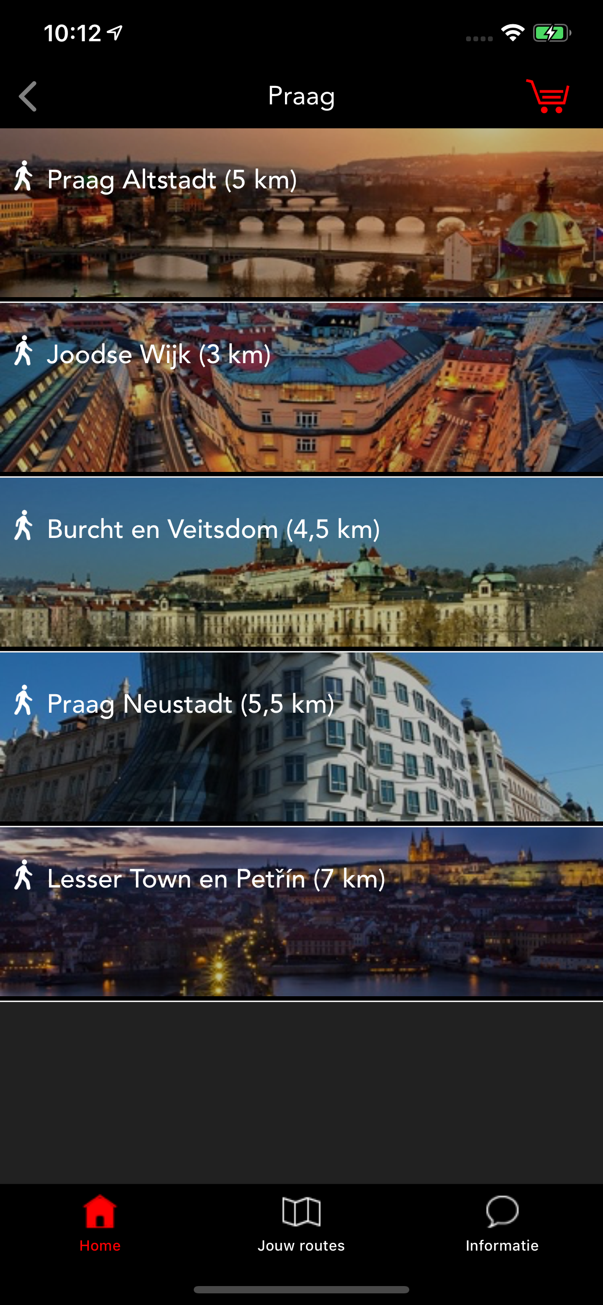 Ontdek per App - wandel routes