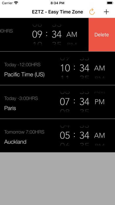 EZTZ - Easy Time Zone screenshot 2