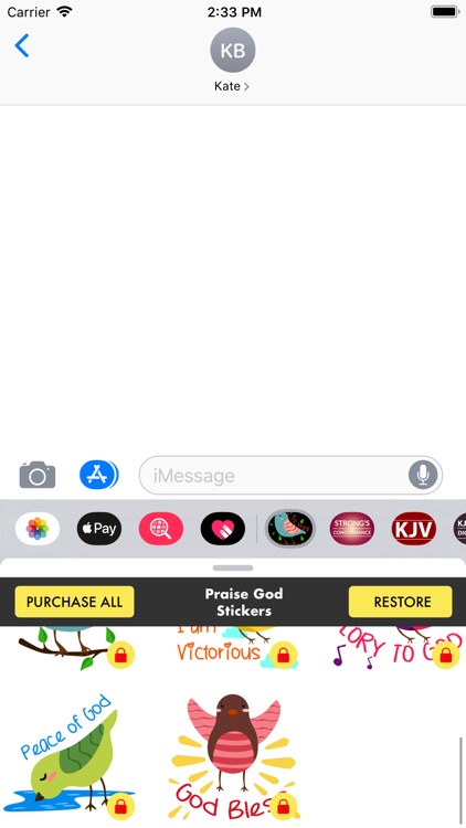 Praise God Stickers For Chat