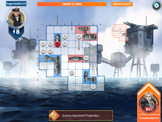 ‎Tampilan Layar BATTLESHIP