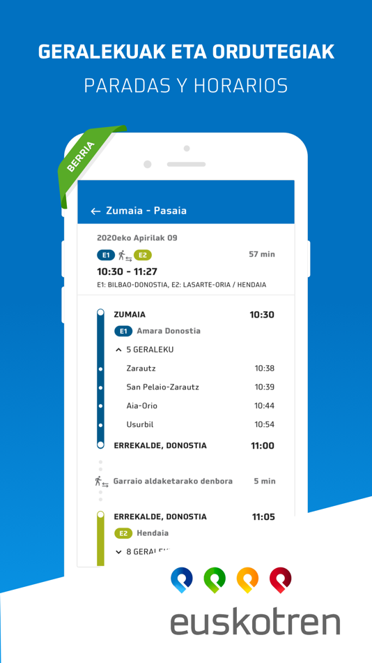 #4. Euskotren (iOS) 由: SOCIEDAD PUBLICA EUSKO TRENBIDEAK FERROCARRILES VASCOS SOCIEDAD ANONIMA