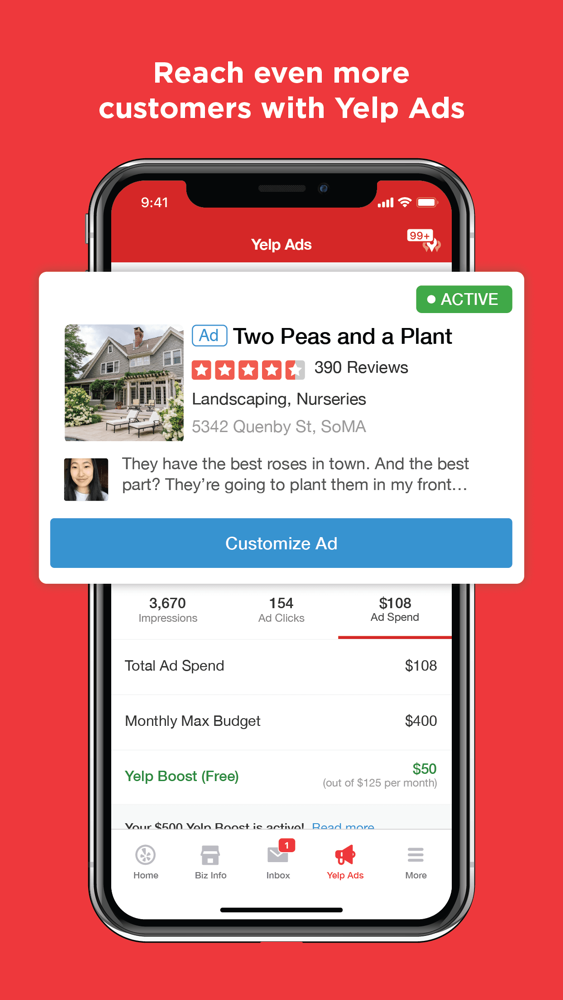 Yelp for Business Owners App for iPhone Free Download