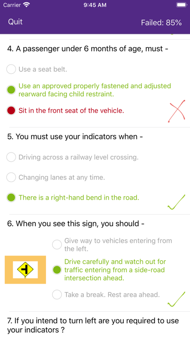 Screenshot #3 pour Learner driver knowledge ACT