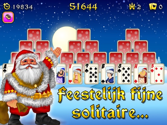 Kerstmis Solitaire iPad app afbeelding 1