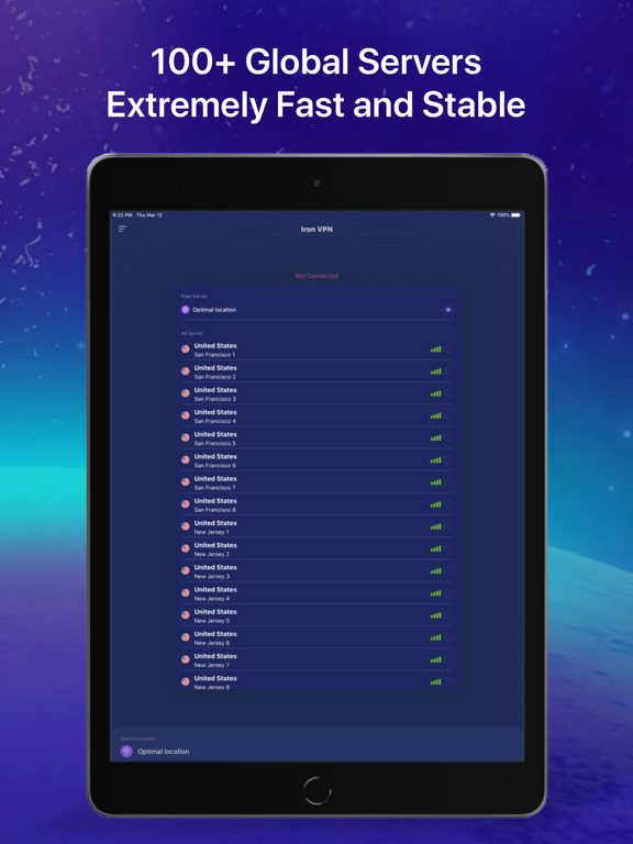Iron VPN Master - 360 Security iPad screenshot 3 - Productivity app
