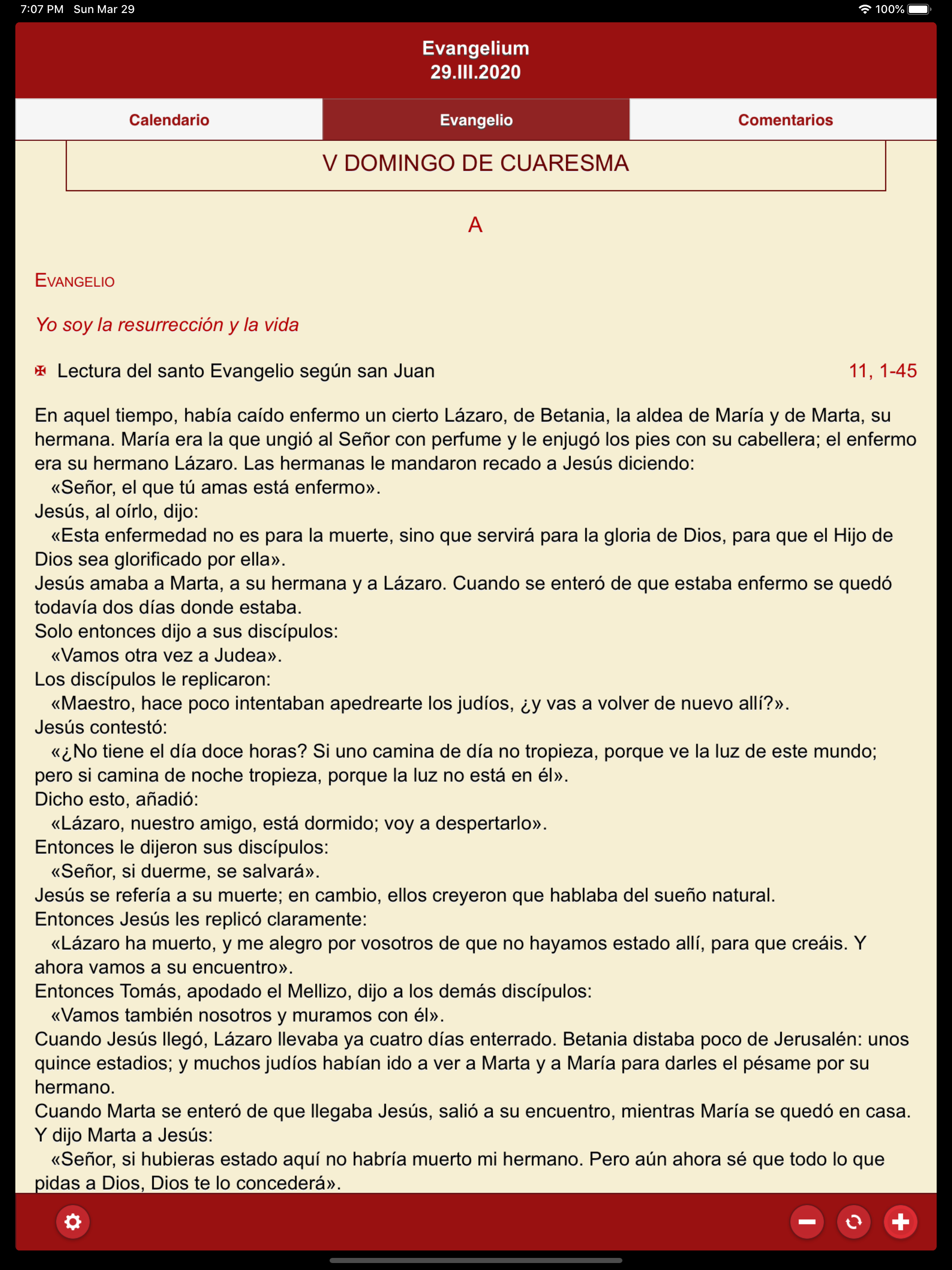 Evangelium Gospel