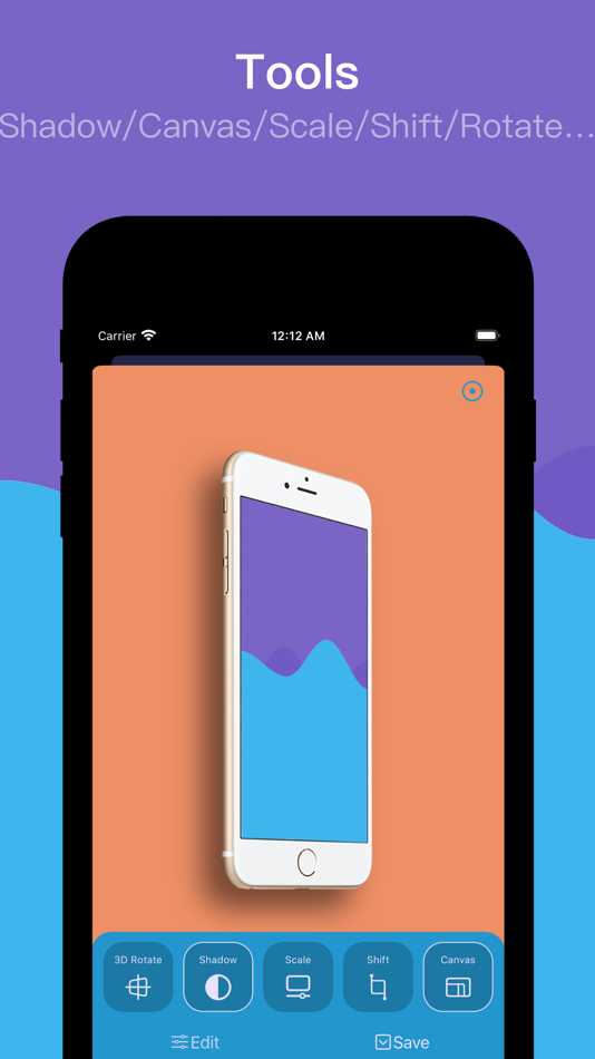 #7. OneMockup - Make Custom Mockup (iOS) Podle: Chengdu Reinvent Technology Co., Ltd.