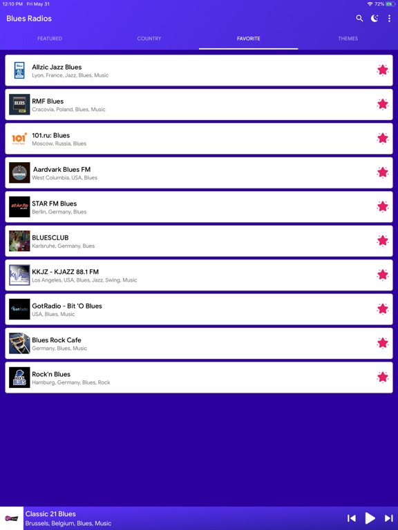 Blues Radio Stations iPad screenshot 5 - Entertainment app