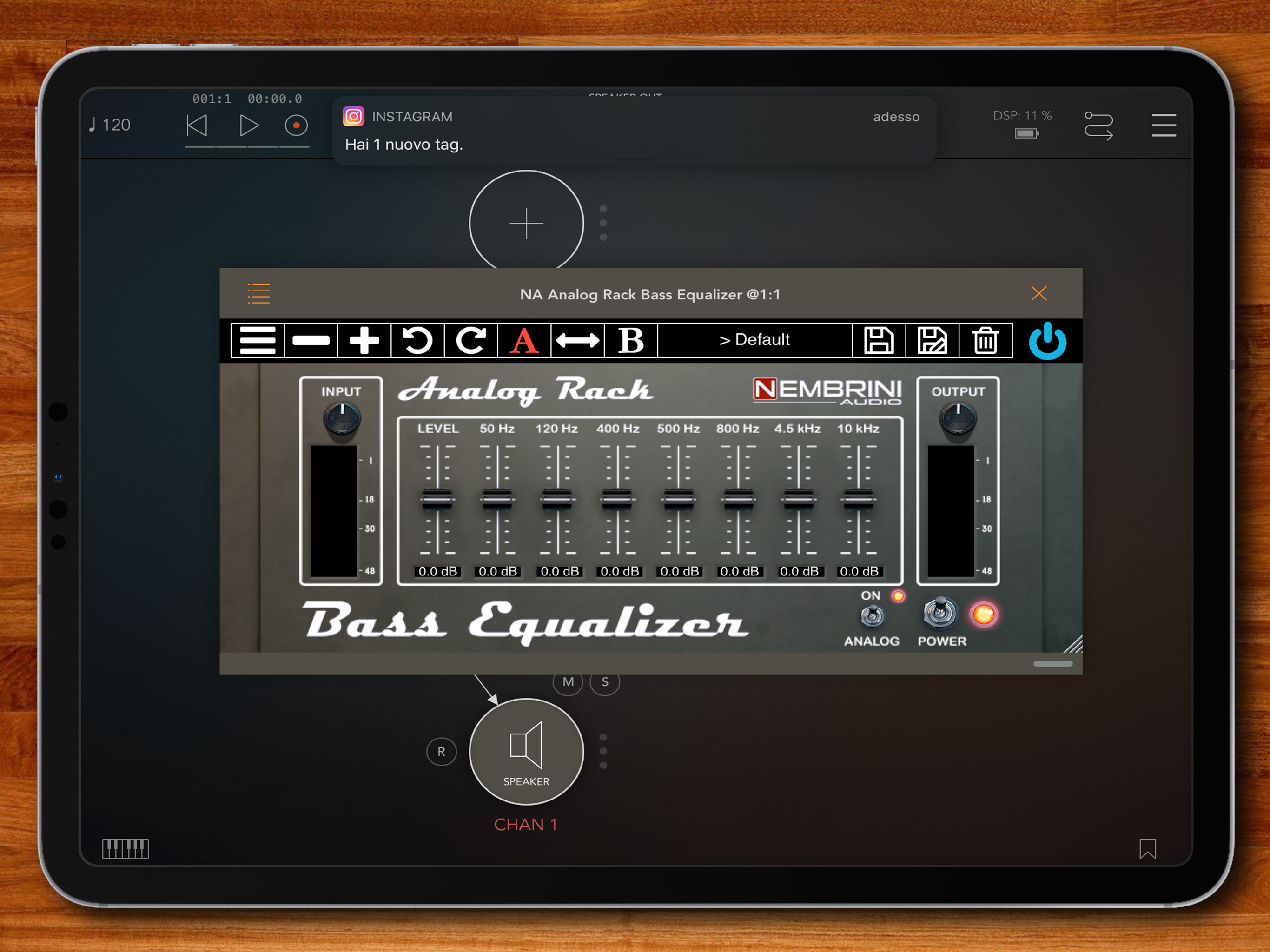 Analog Rack Bass Equalizer