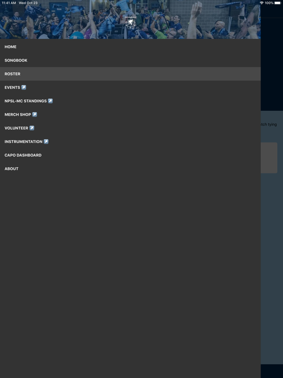 Chattahooligan Hymnal iPad screenshot 4 - Sports app