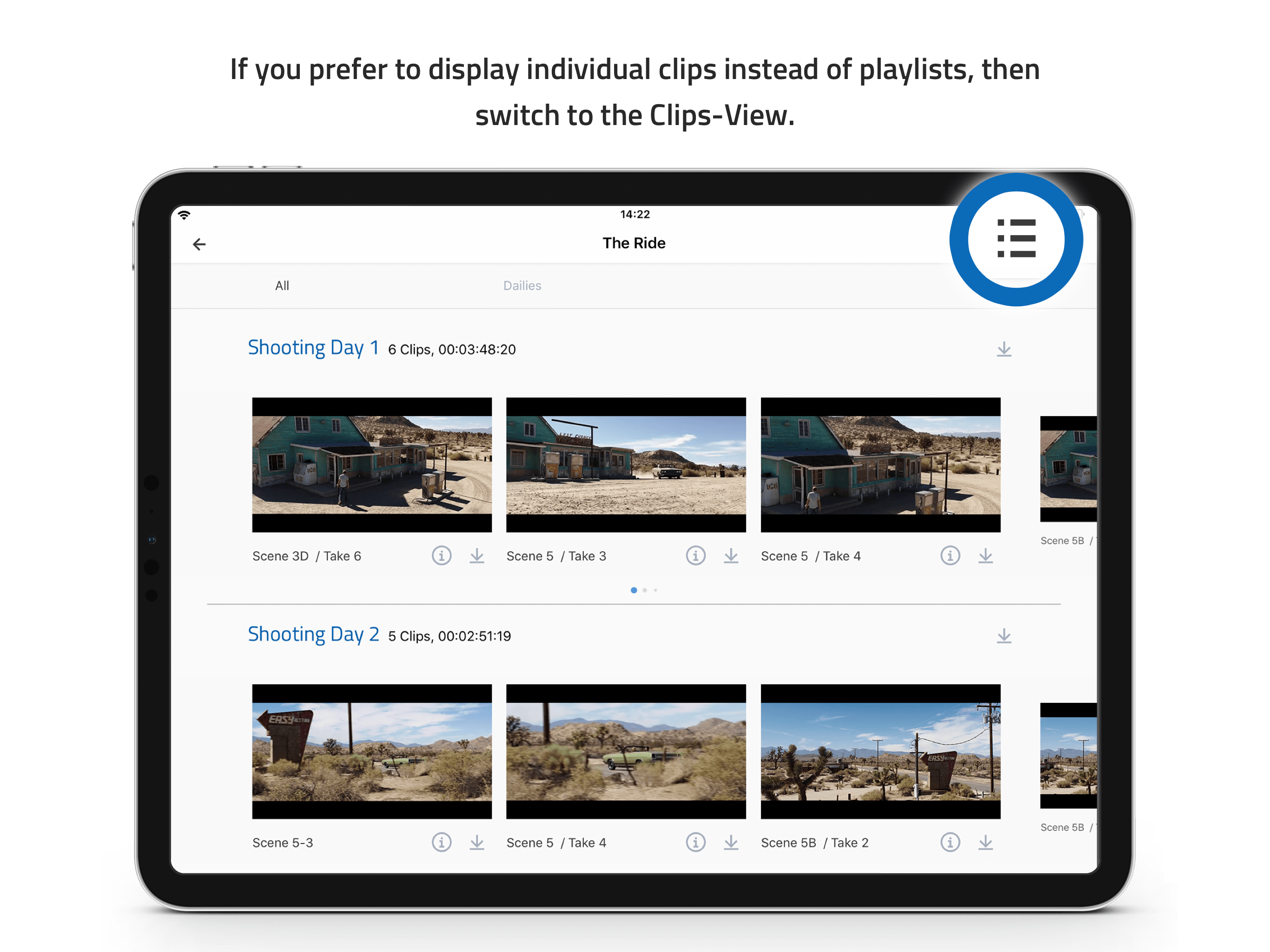 Dailies Player by Webgate.io