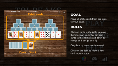 Solitaire Tri-Peaks Go Screenshot