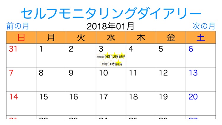 セルフモニタリングダイアリー