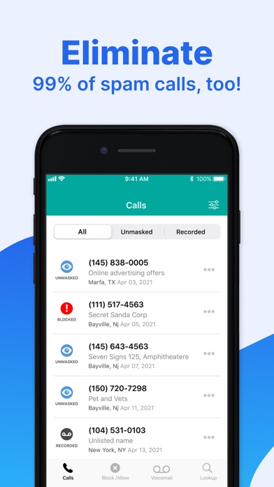 TrapCall: Reveal No Caller ID Screenshot