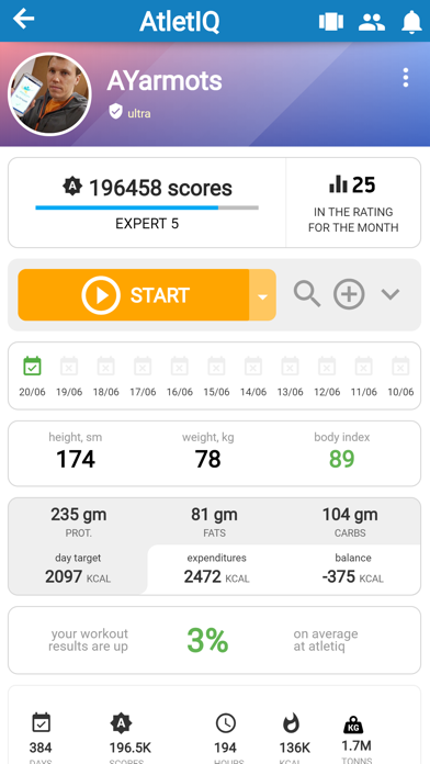AtletIQ — mobile trainer Screenshot
