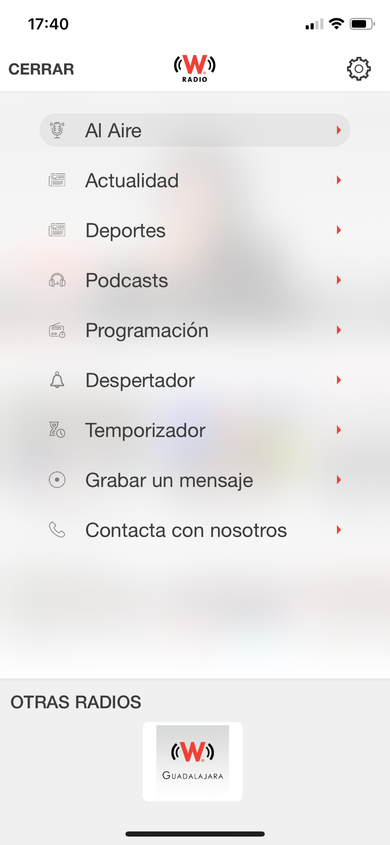 WRadio México para iPhone screenshot 4