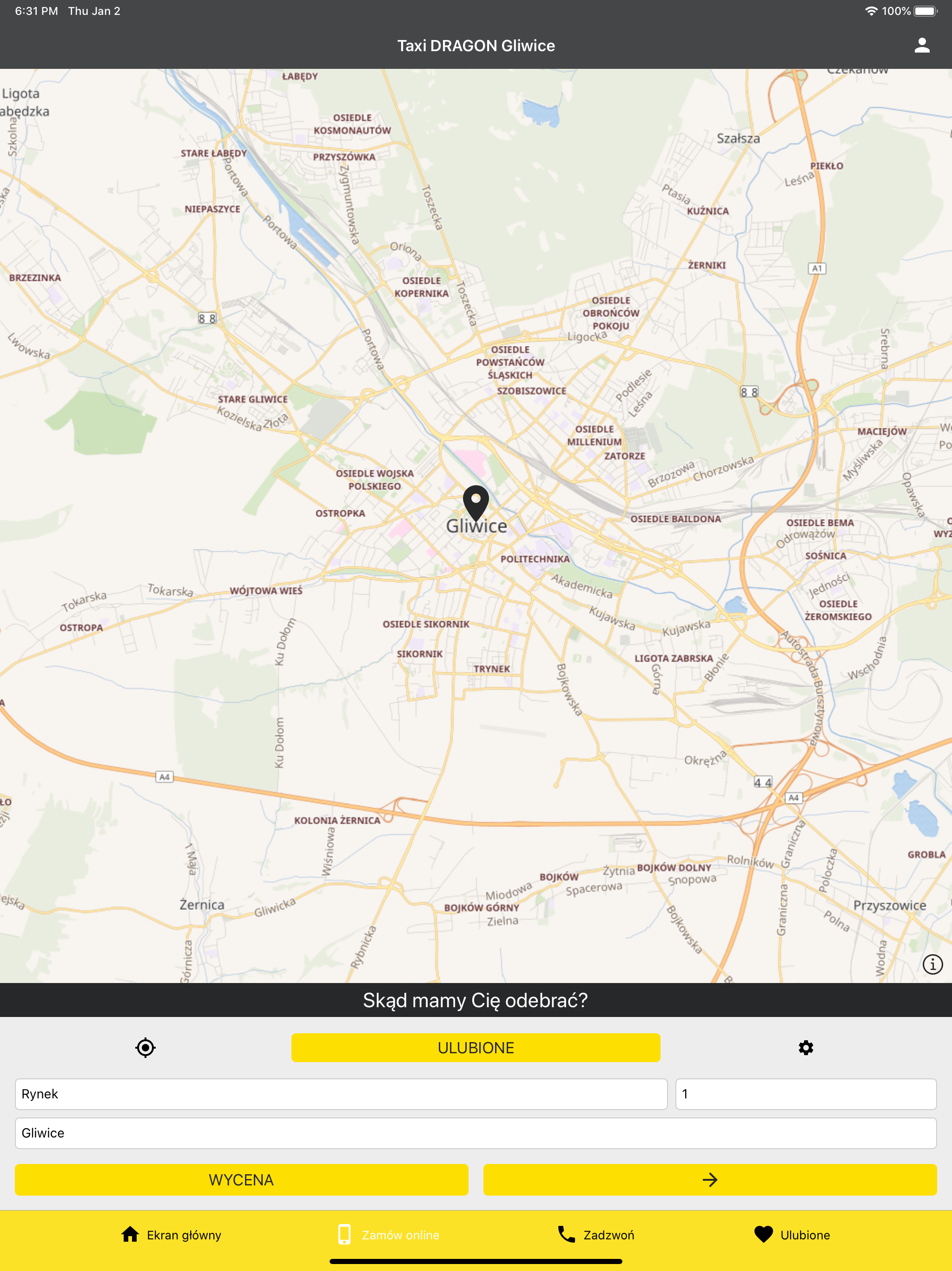 Taxi DRAGON Gliwice