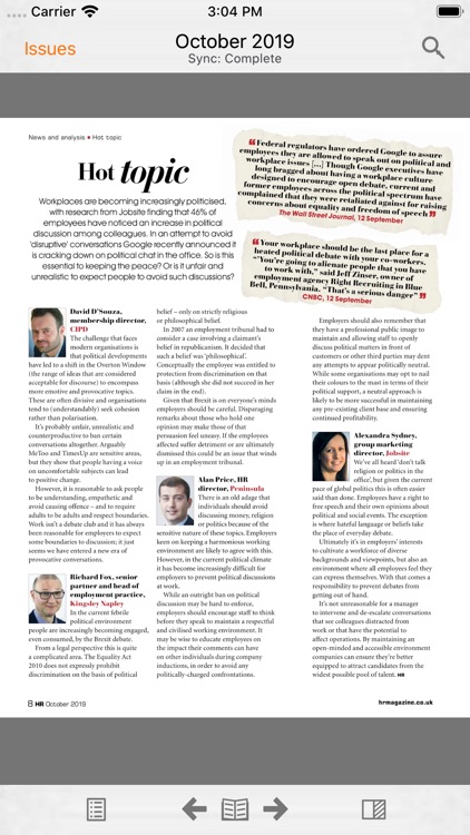 HR Magazine digital edition screenshot-4